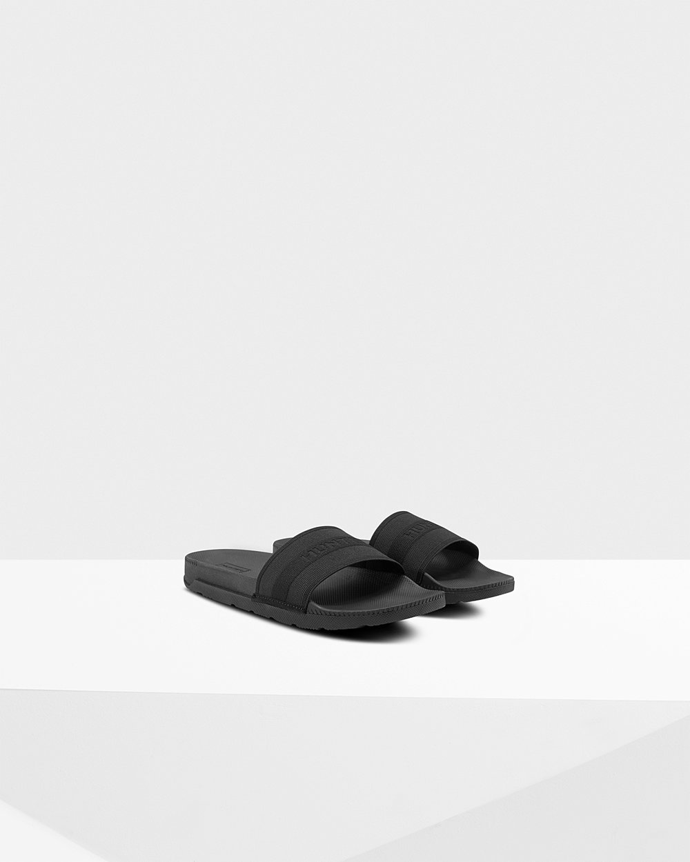 Hunter Mujer Original Elastic - Chanclas Negras - 695-TPECGX